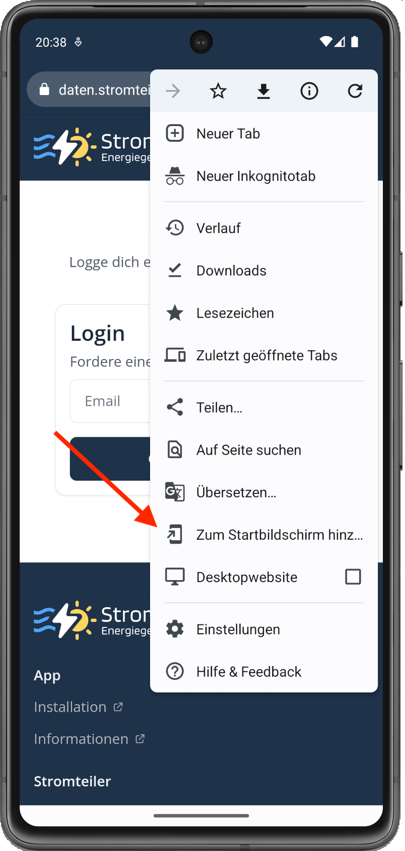 App installieren in Android